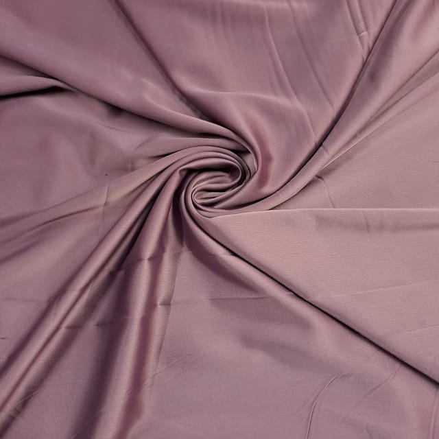 Dark Lilac Color Crepe Satin Fabric