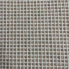 Camel Color Tweed Checks Fabric