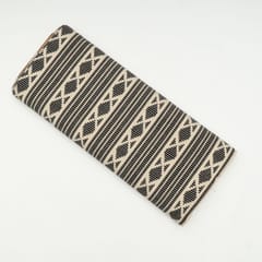 Black with White Color Cotton Acrylic Fabric