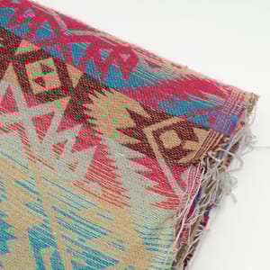 Multi Colour Cotton Jacquard Fabric