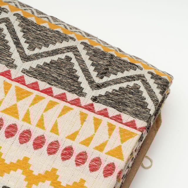 Multi Colour Cotton Jacquard Fabric