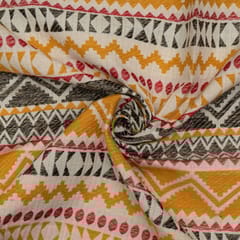 Multi Colour Cotton Jacquard Fabric