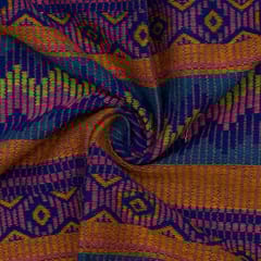 Multi Colour Cotton Jacquard Fabric