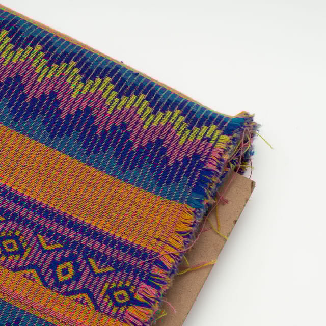 Multi Colour Cotton Jacquard Fabric