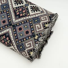 Multi Colour Cotton Jacquard Fabric