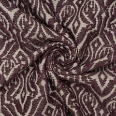 Purple Colour Cotton Acrylic Fabric