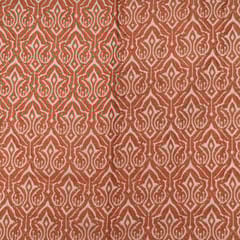Rust Color Cotton Acrylic Fabric