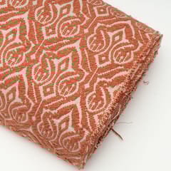 Rust Color Cotton Acrylic Fabric