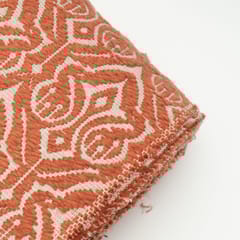 Rust Color Cotton Acrylic Fabric