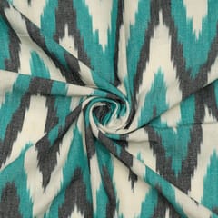 Multi Color Cotton Ikat Fabric