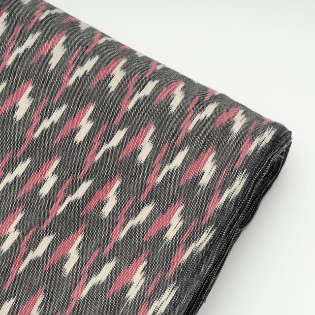 Multi Colour Cotton Ikat Fabric
