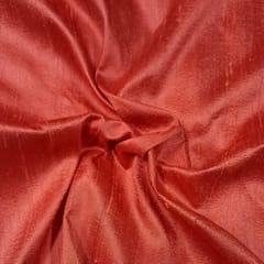 Coral Color 70 Gm Raw Silk Fabric
