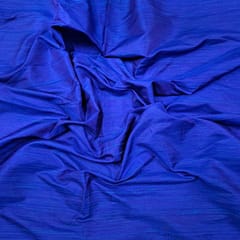 Blue Color 70 Gm Raw Silk Fabric