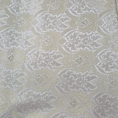 Cream Color Semi Brocade Fabric
