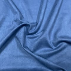 Blue Colour Suede Fabric