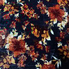 Multi Color Pure Velvet Printed Fabric