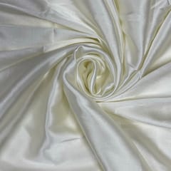 Off White Color Poly Satin Fabric ( N55LL JC2 )