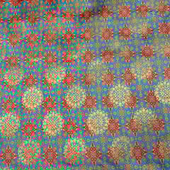 Multi Color Semi Brocade Fabric