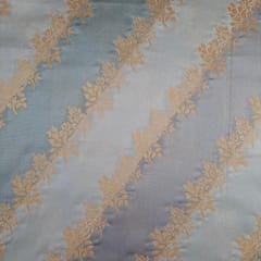 Sea Green Color Jacquard Semi Brocade Fabric