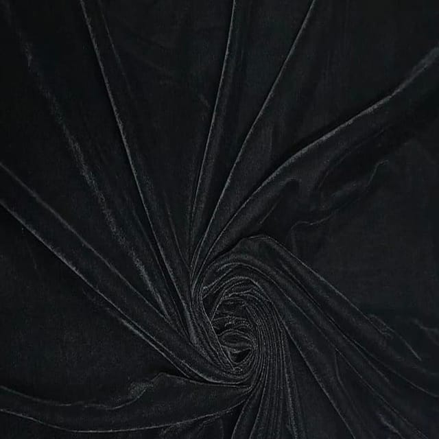 Black Color Velvet Fabric