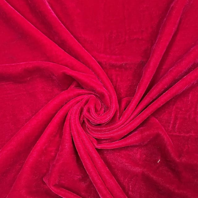 Pink Color Velvet Fabric