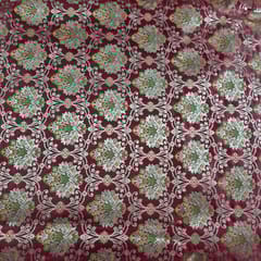 Maroon Color Brocade Fabric