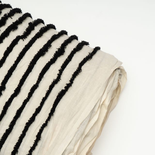 White Colour Cotton Cambric Dobby Fabric