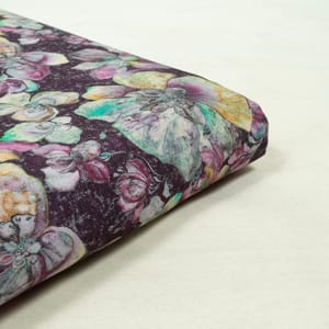 Multi Colour Corduroy Printed Fabric