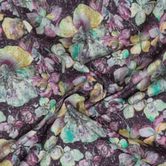 Multi Colour Corduroy Printed Fabric