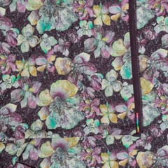 Multi Colour Corduroy Printed Fabric