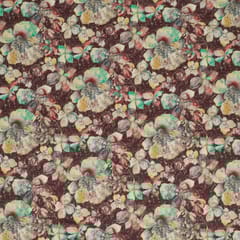 Multi Colour Corduroy Printed Fabric