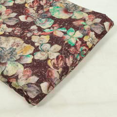 Multi Colour Corduroy Printed Fabric