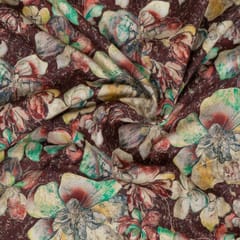 Multi Colour Corduroy Printed Fabric