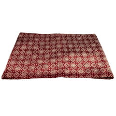 Maroon With Cream Patola Printed Mashru Silk Fabric