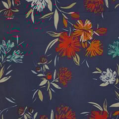 Multi Color Crepe Printed Fabric