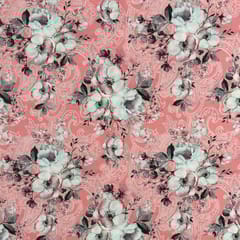 Multi Colour Crepe Printed Fabric