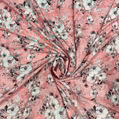 Multi Colour Crepe Printed Fabric