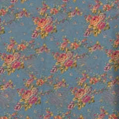 Multi Color Georgette Printed Fabric