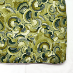 Green Shade Floral Printed Rayon Fabric
