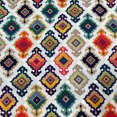 Multi Color Crepe Printed Fabric
