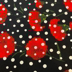 Multi Color Woolen Printed Fabric