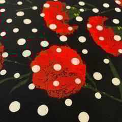 Multi Color Woolen Printed Fabric