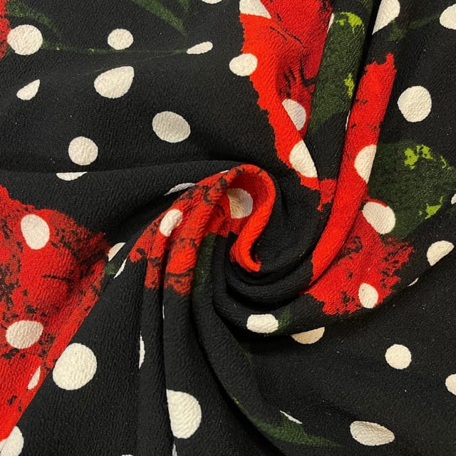 Multi Color Woolen Printed Fabric