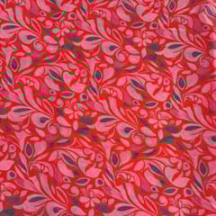 Multi Color Shimmer Georgette Printed Fabric