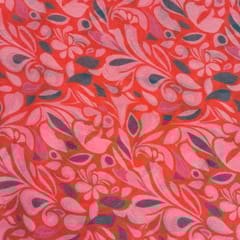 Multi Color Shimmer Georgette Printed Fabric