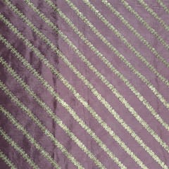 Onion Pink Color Chinon Embroidered Fabric