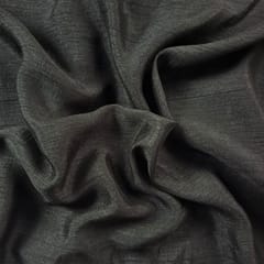 Black Color Naysha Silk Fabric
