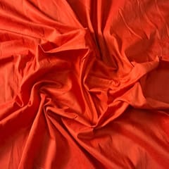Orange Color Cotton Silk Fabric (N402)