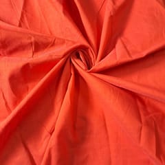 Orange Color Cotton Silk Fabric (N131)