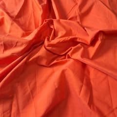 Orange Color Cotton Silk Fabric (N131)